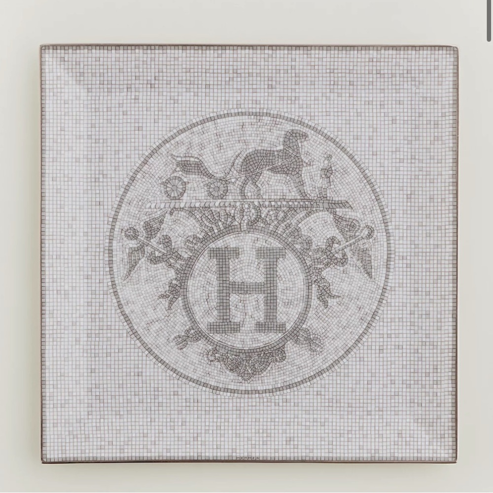Hermès square plate